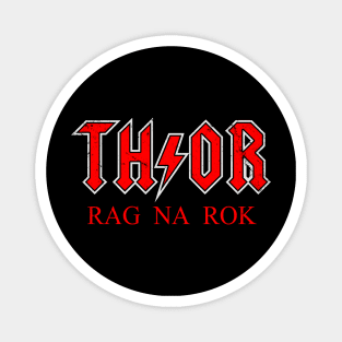 Asgardian Rock God Of Thunder Superhero Rock And Roll Band Magnet